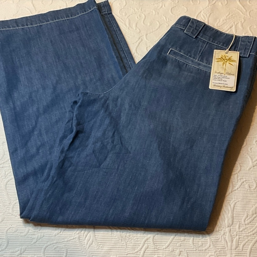 Tommy Bahama Naples Wash Denim Trousers. NWT. Sample. Size 6